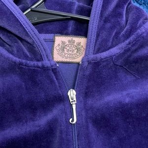 Dark purple Vintage Juicy couture Velvet Zip Up.